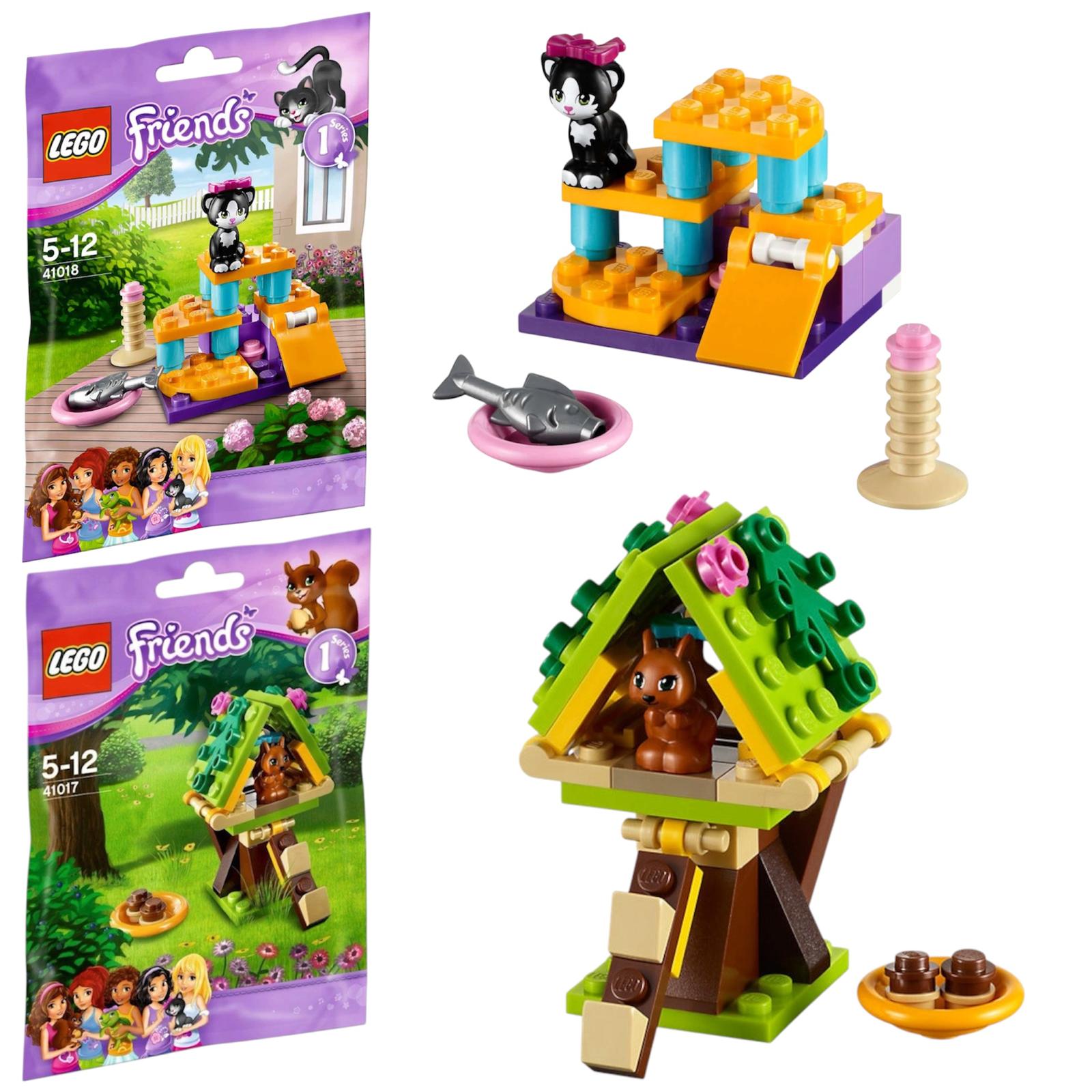 LEGO Friends Pets 2 pz Il Parco Giochi del Gatto e Il Rifugio dello Scoiattolo