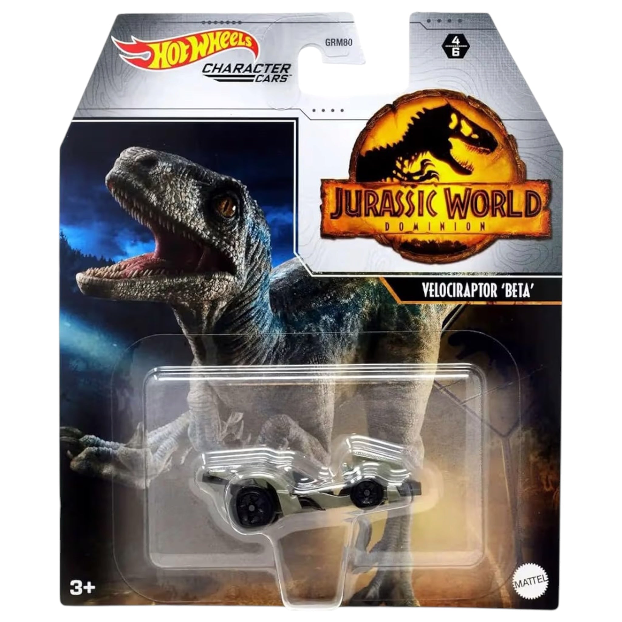 Mattel Hot Wheels Jurassic World Veicolo Velociraptor Beta