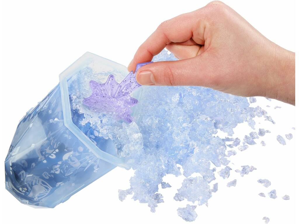 Mattel Disney Frozen Elsa Reveal con 11 sorprese e Ice Reveal Mini bambola Blind box