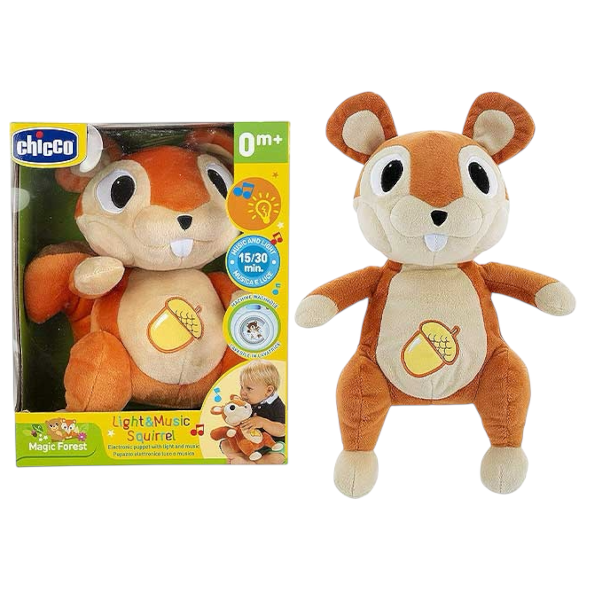 Chicco Scoiattolo Luci e Suoni Interattivo 30 cm