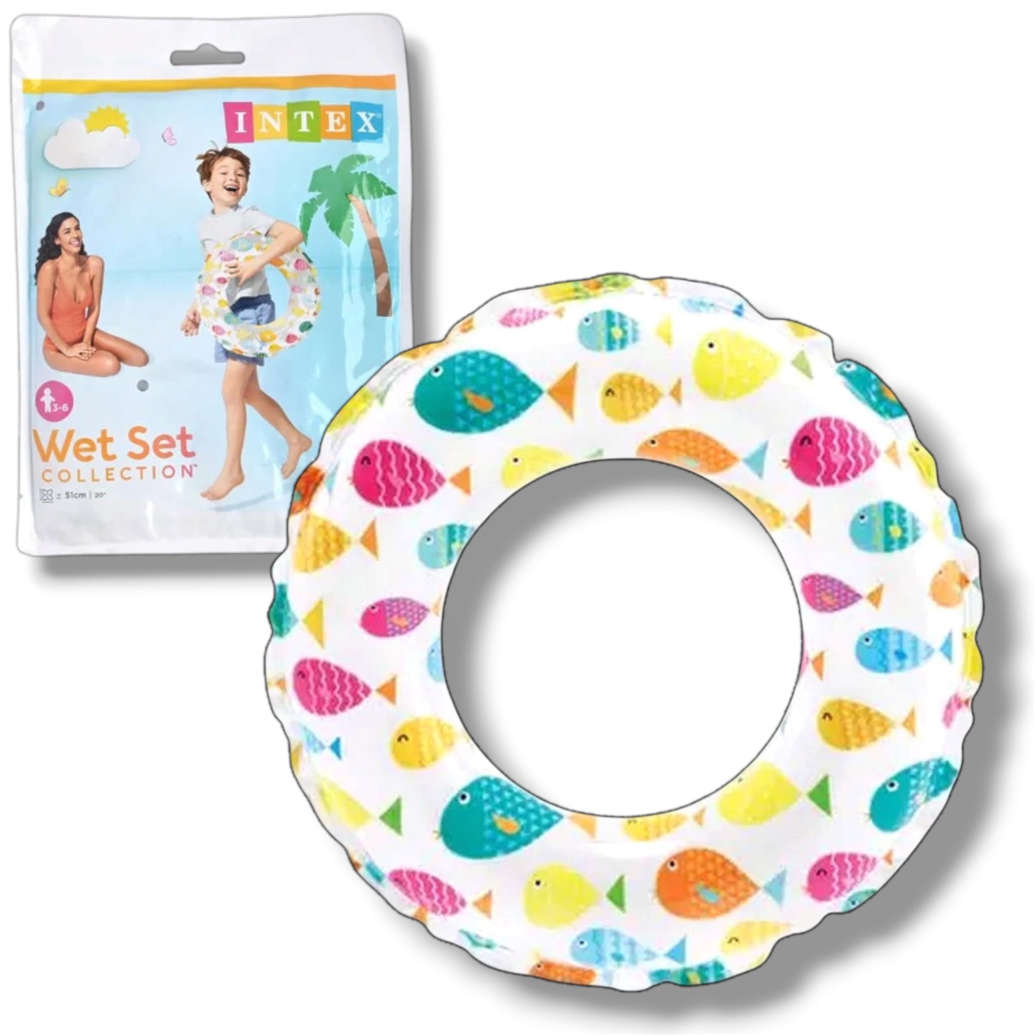 Intex Salvagente Gonfiabile con 51 cm per Bambini | per feste estive Mare, Spiaggia e Piscina