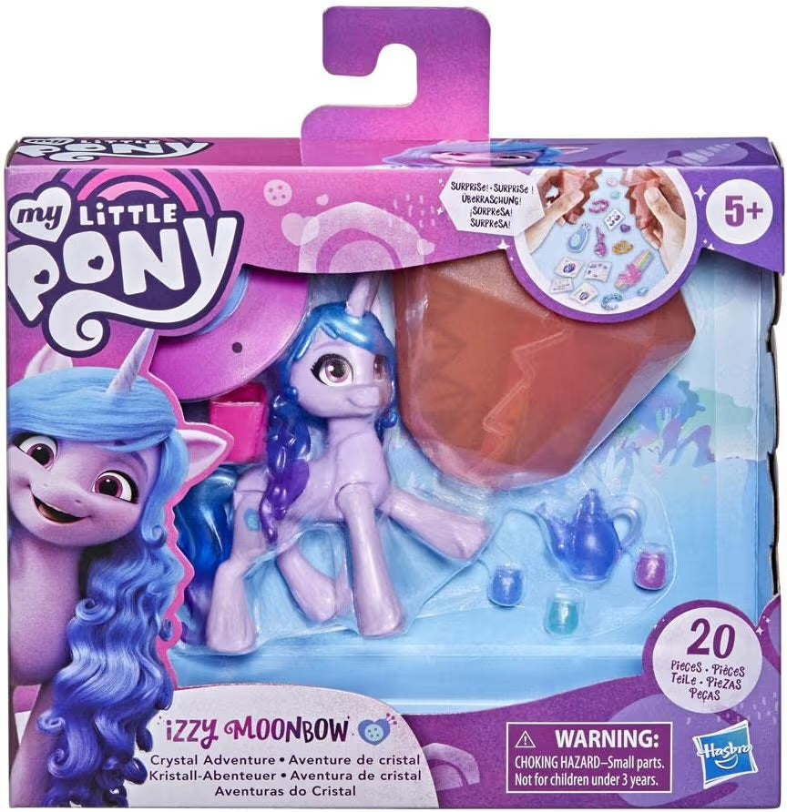 Hasbro My Little Pony Izzy Moonbow Avventura in Cristallo Personaggio 7,5 cm