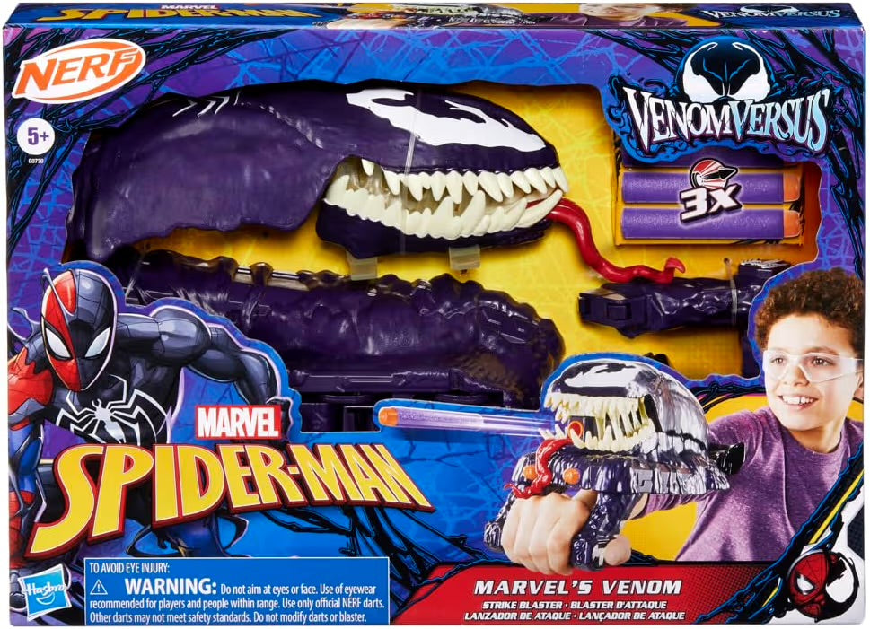 Hasbro Marvel Spider-Man VenomVersus Blaster Marvel's Venom Strike Giocattolo per Roleplay Nerf di Spider-Man