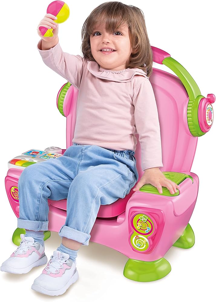 Baby Clementoni Poltroncina Interattiva Canta Suona e Balla Pink