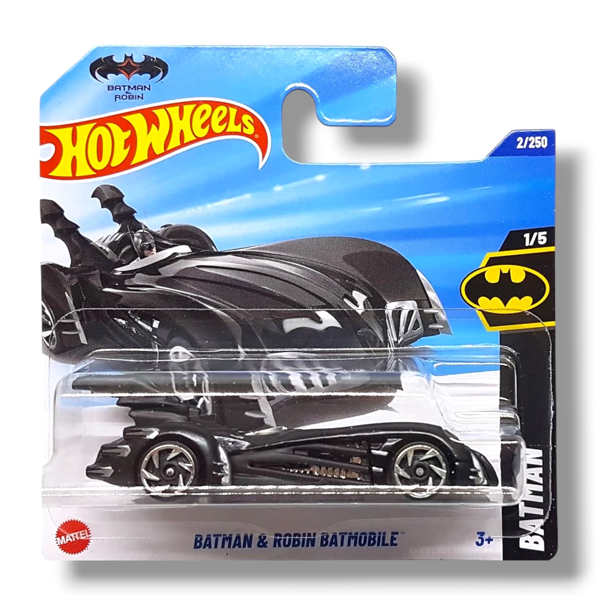 Mattel Hot Wheels Batman & Robin Batmobile Batman 1/5 HYW60 Short Card DC 2025-1:64