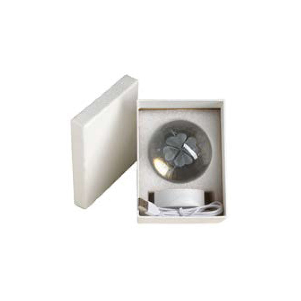 Sfera LED Piccolo Principe D60mm con Base Luminosa USB – Bomboniera in Vetro