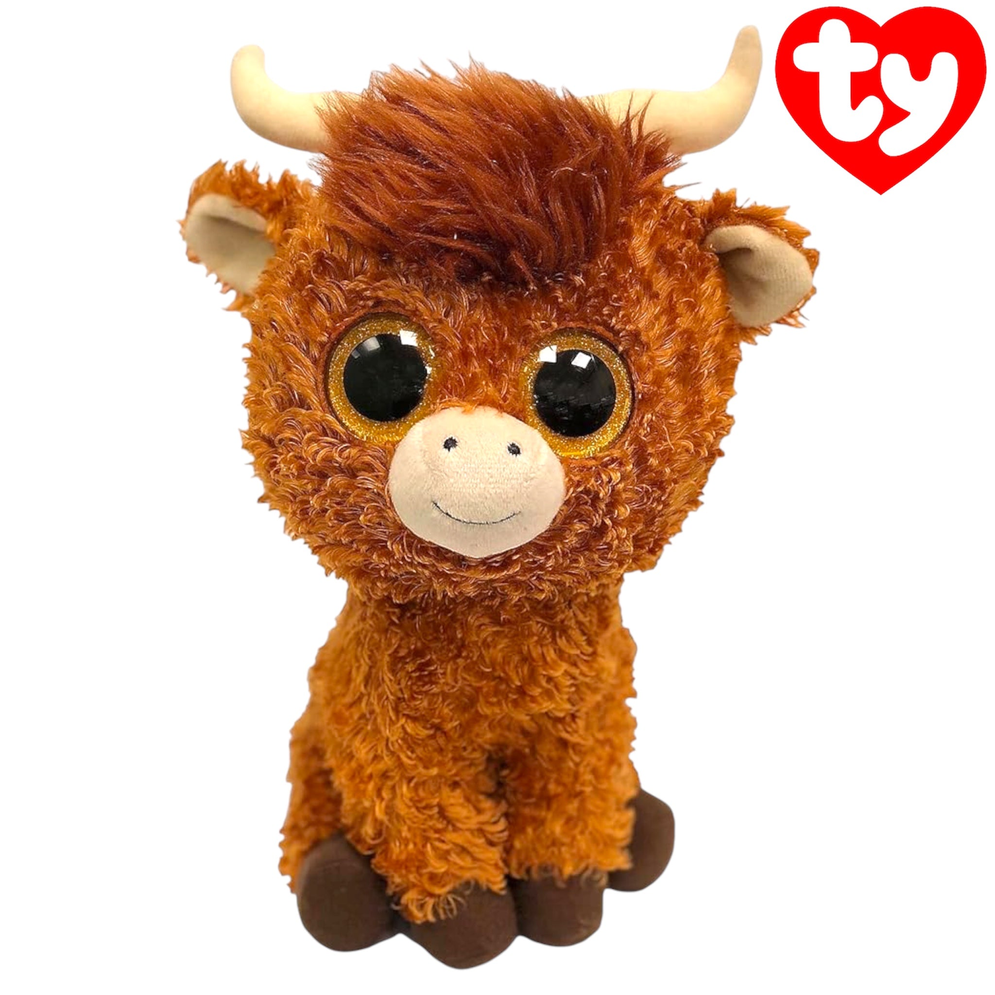 Ty Beanie Boos Angus the Scottish Highland Cow 15 cm