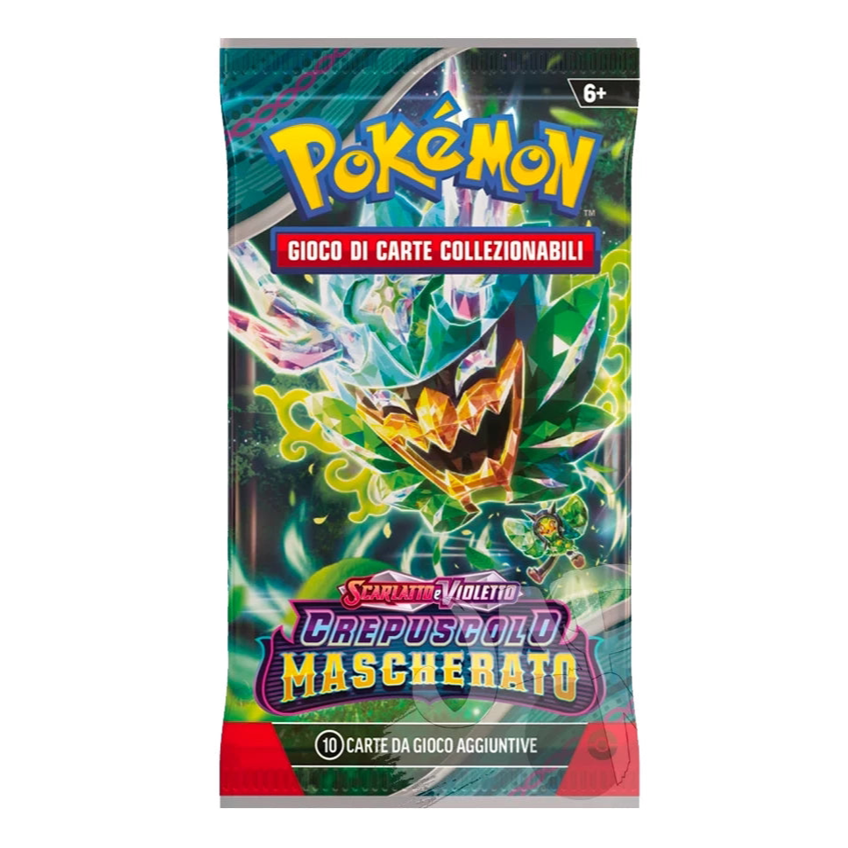 Pokemon scarlatto e violetto –Crepuscolo Mascherato Bustina da 10 Carte Collezionabili