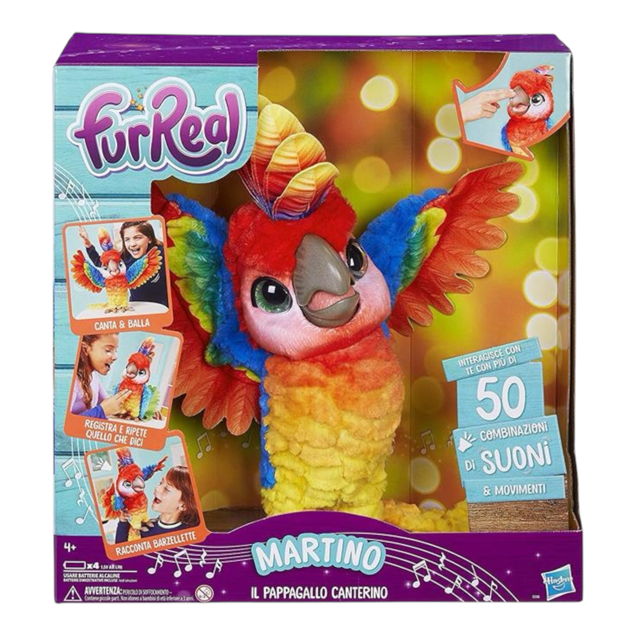 Hasbro FurReal Martino Il Pappagallo Canterino