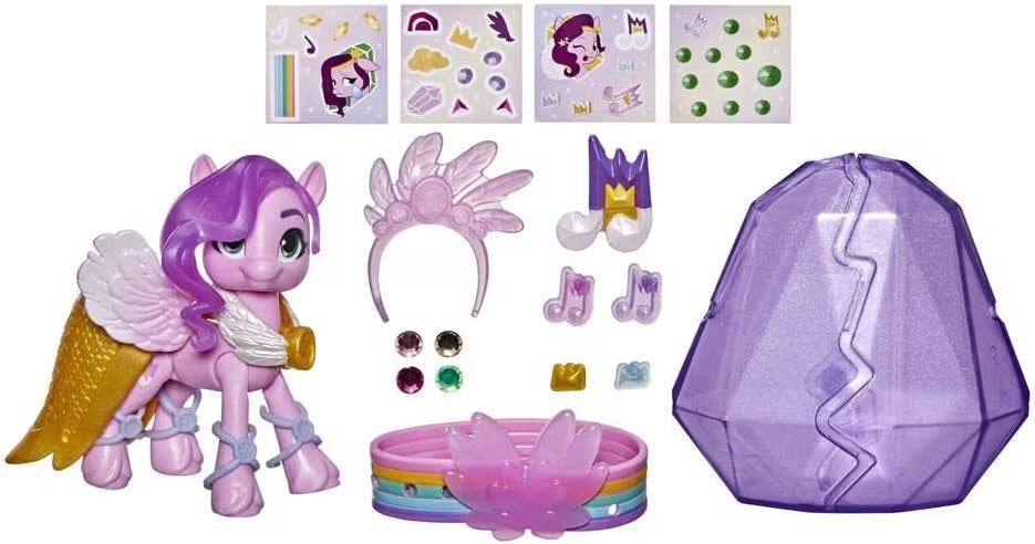 Hasbro My Little Pony Princess Petals 7,5 cm Braccialetto dell’Amicizia con Cristalli