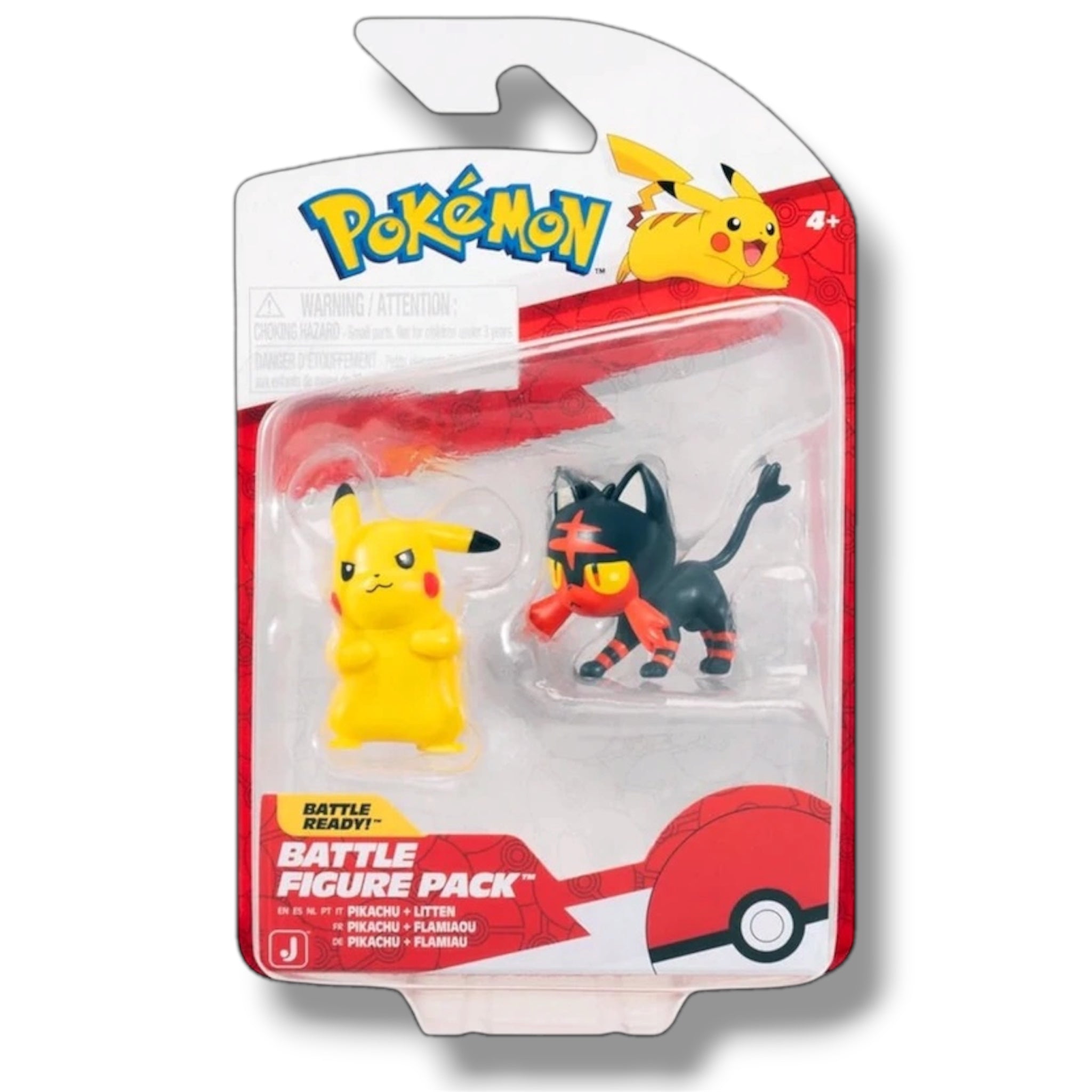 Pokémon Battle Figure Pikachu E Litten da collezione