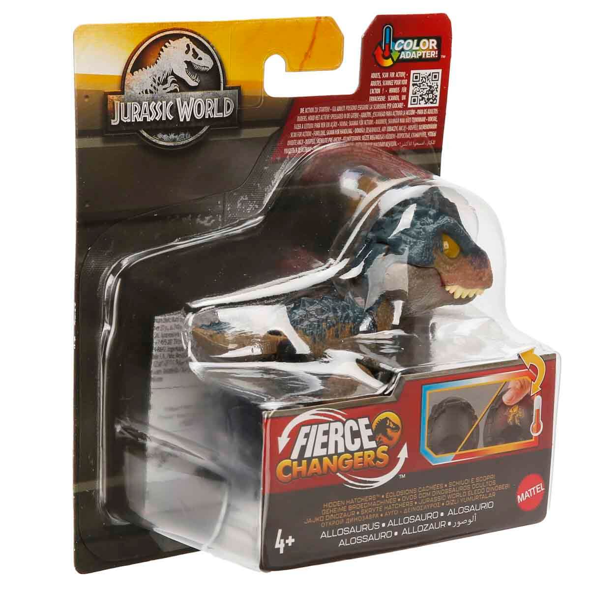 Mattel Jurassic World Allosaurus Trasformazione 2 in 1 HVB15