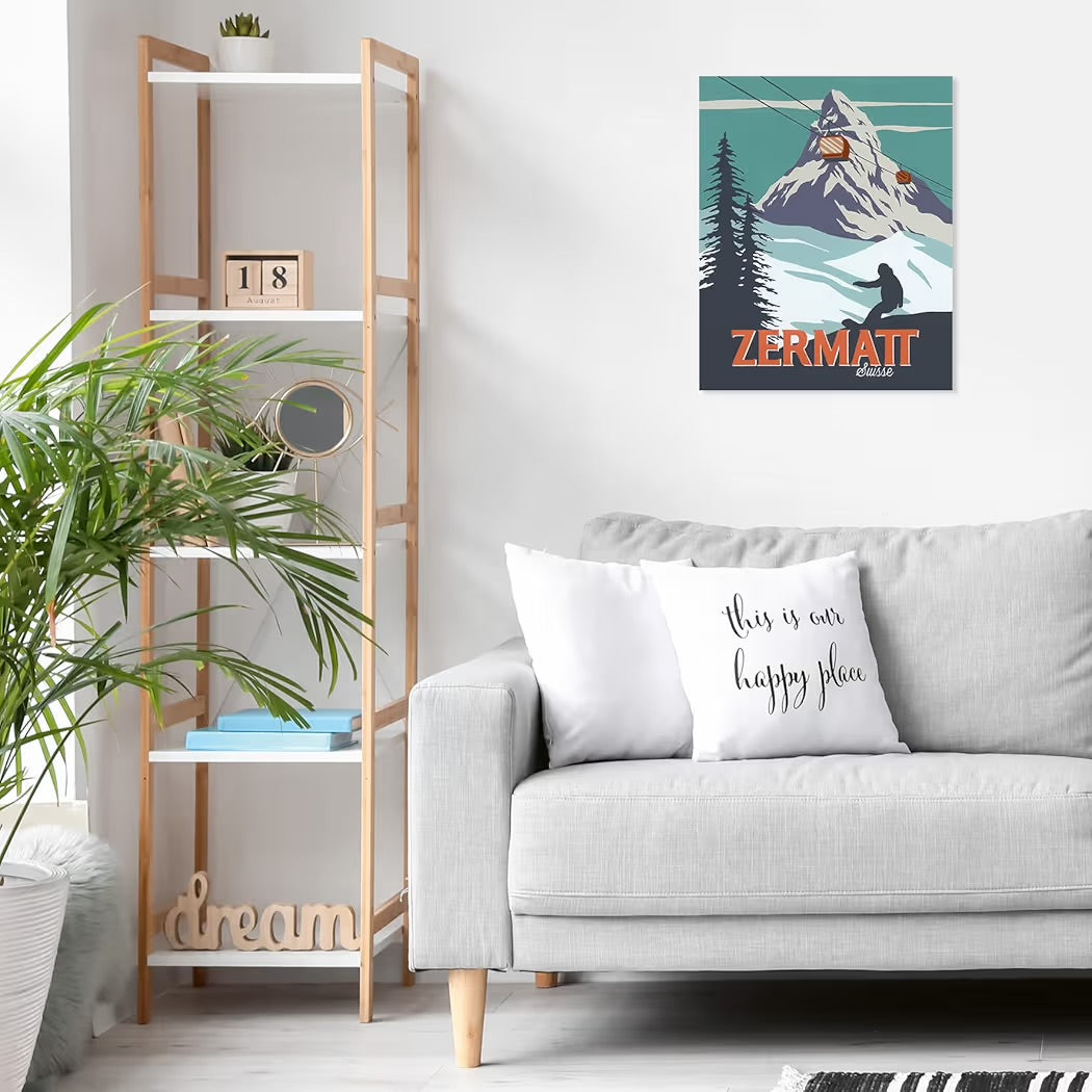 Ravensburger CreArt Zermatt in Svizzera Kit per Dipingere con i Numeri Contiene Tavola Prestampata 24x30 cm, Pennello, Colori e Accessori, Gioco Creativo per Adulti 14+ Anni