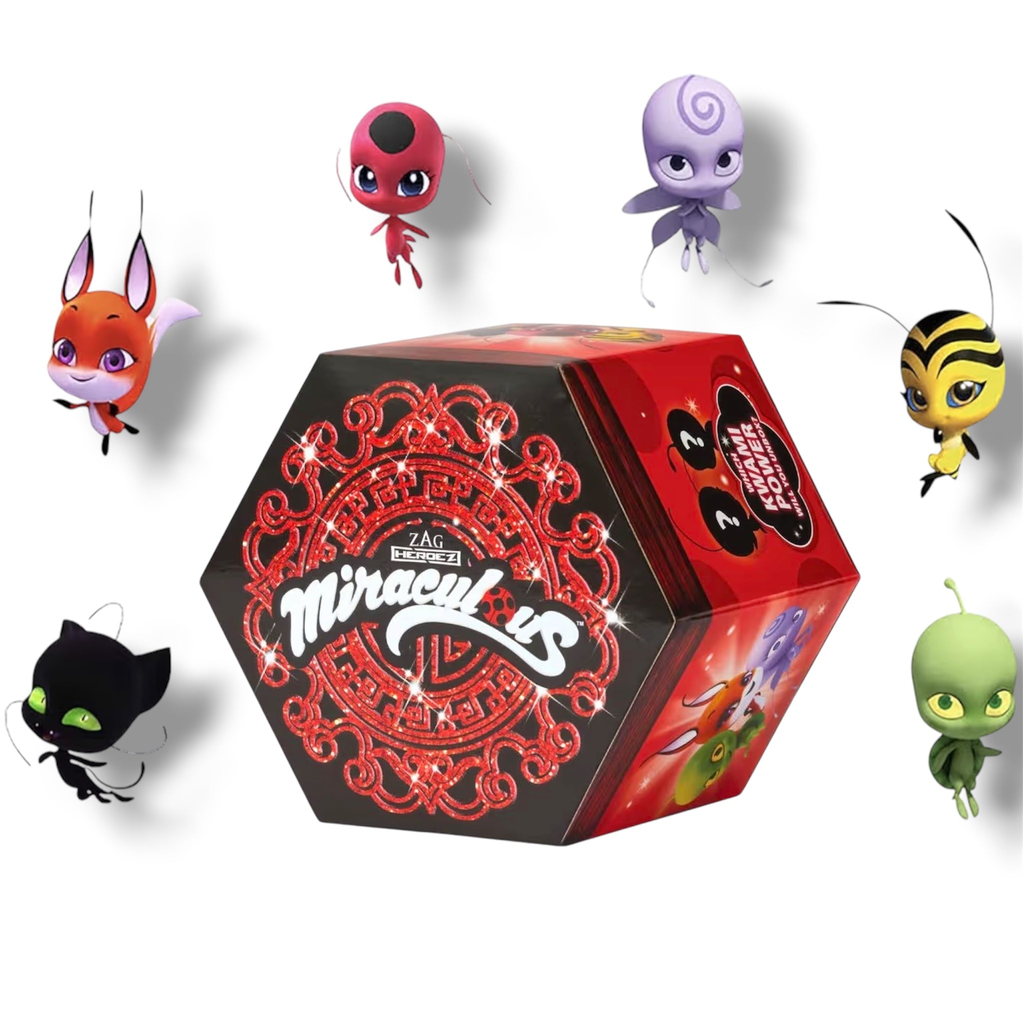 BANDAI Miraculous Kwami 1 Pz Mini Action Figure Collezionabile Miracle Box