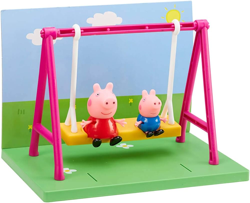 Peppa Pig Confezione due personaggi con altalena