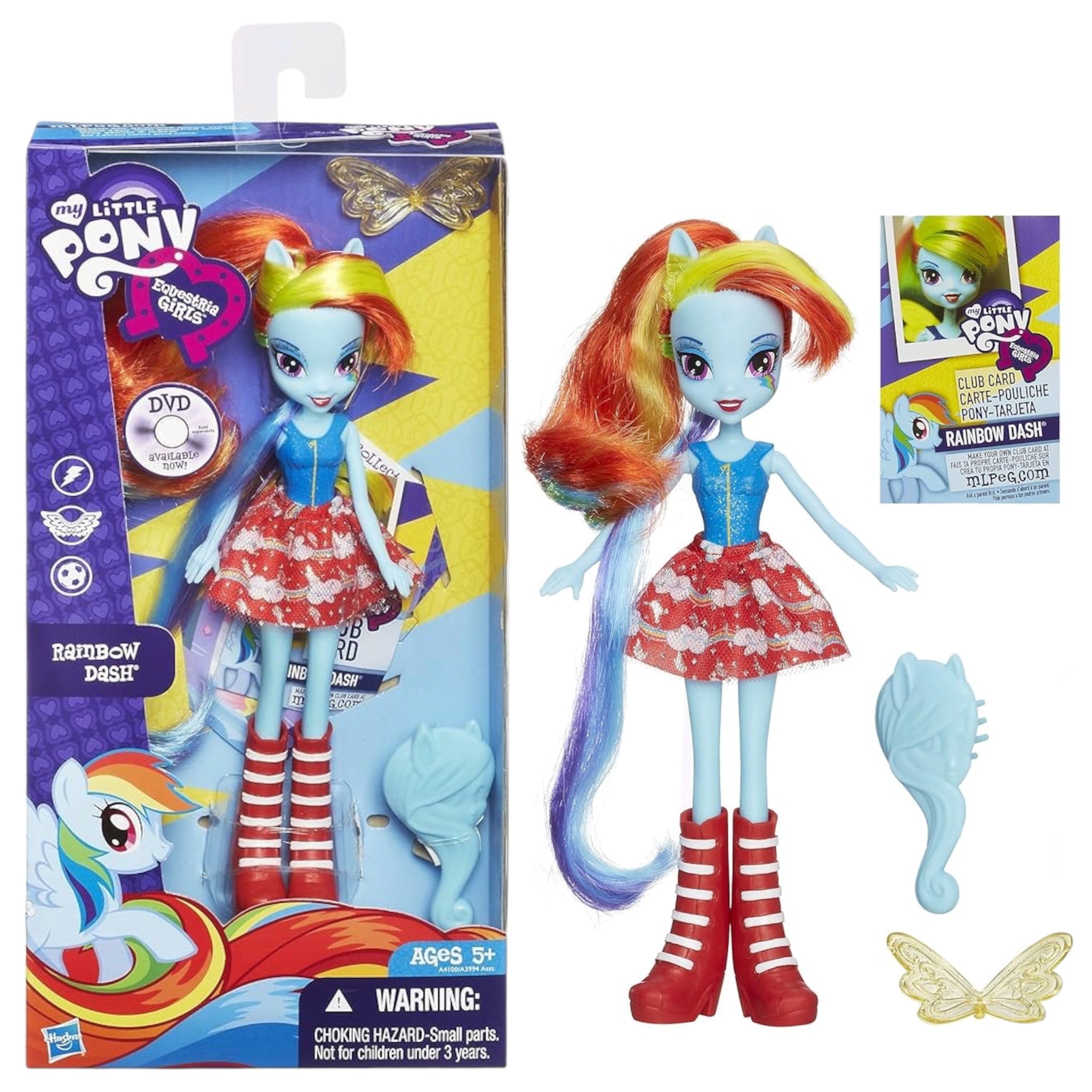Hasbro My Little Pony Bambola Rainbow Dash di Equestria Girls