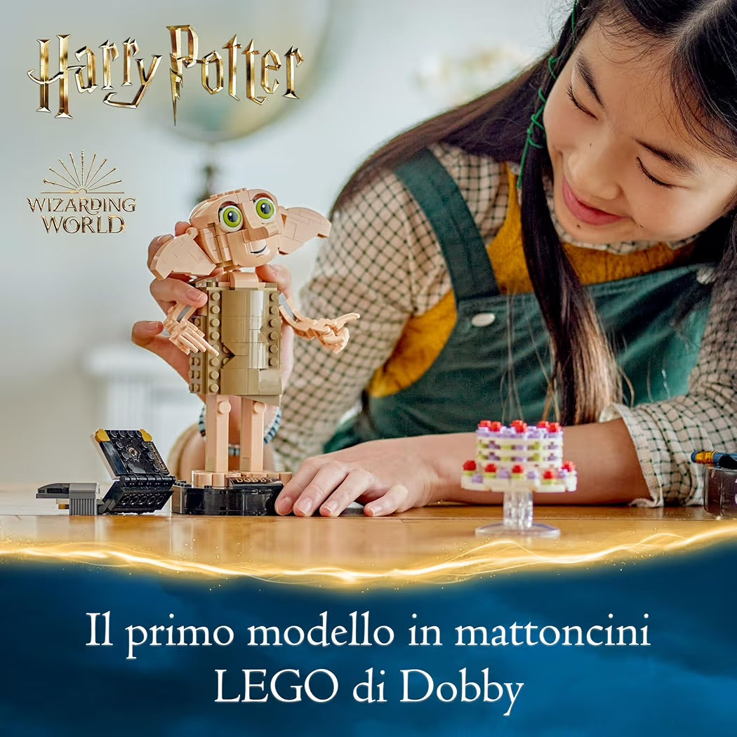 LEGO Harry Potter Dobby l'Elfo Domestico, Idea Regalo per Fan Modello Snodabile di Personaggio Iconico da Collezione 76421