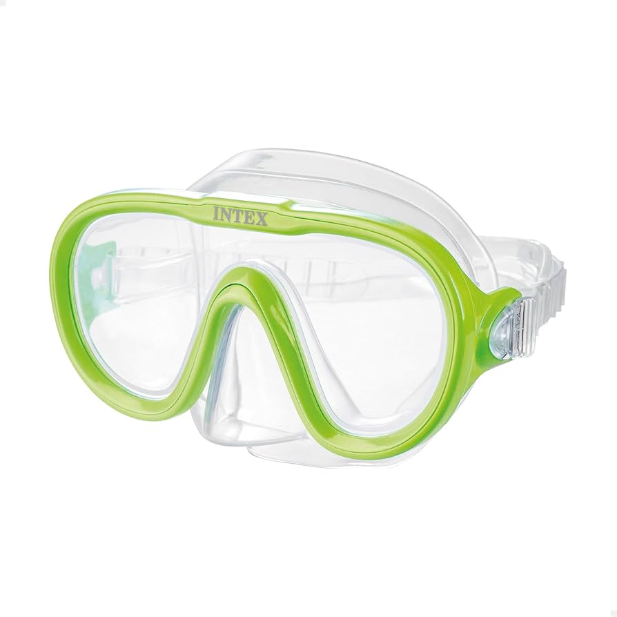 Intex Maschera da Nuoto e Snorkeling per Bambini Intex per Bambini adatta a partire dagli 8 anni con Lente Panoramica e Cinturino Regolabile