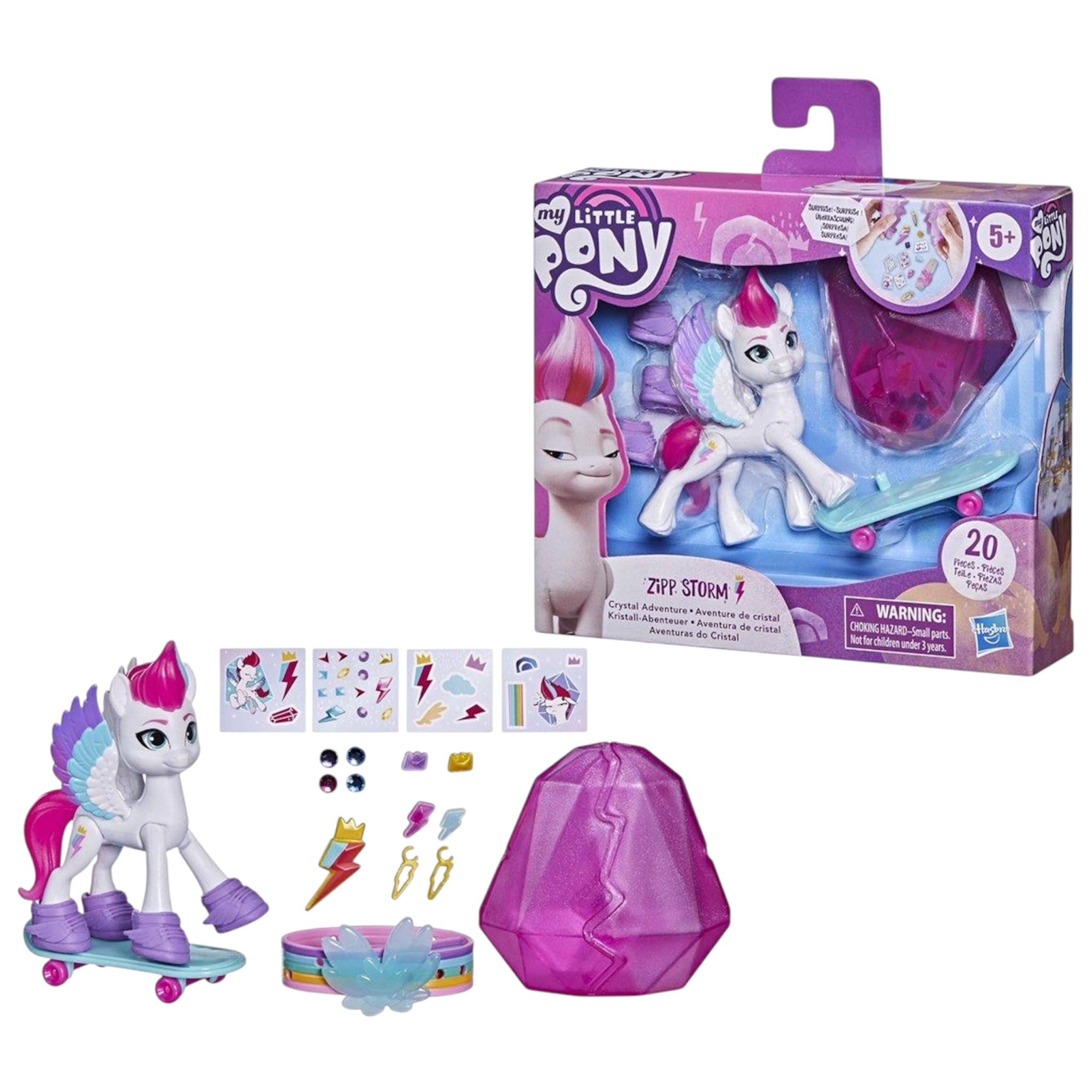 Hasbro My Little Pony Zipp Storm Braccialetto dell’ amicizia Personaggio 7,5 cm