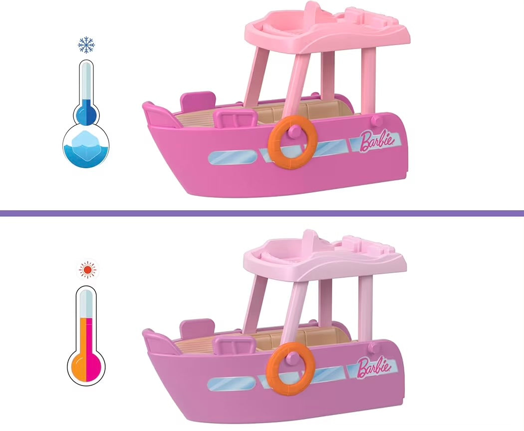 Mattel Barbie Mini BarbieLand Barca dei Sogni HYF41 con Mini Bambola e Veicolo
