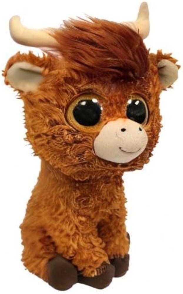 Ty Beanie Boos Angus the Scottish Highland Cow 15 cm