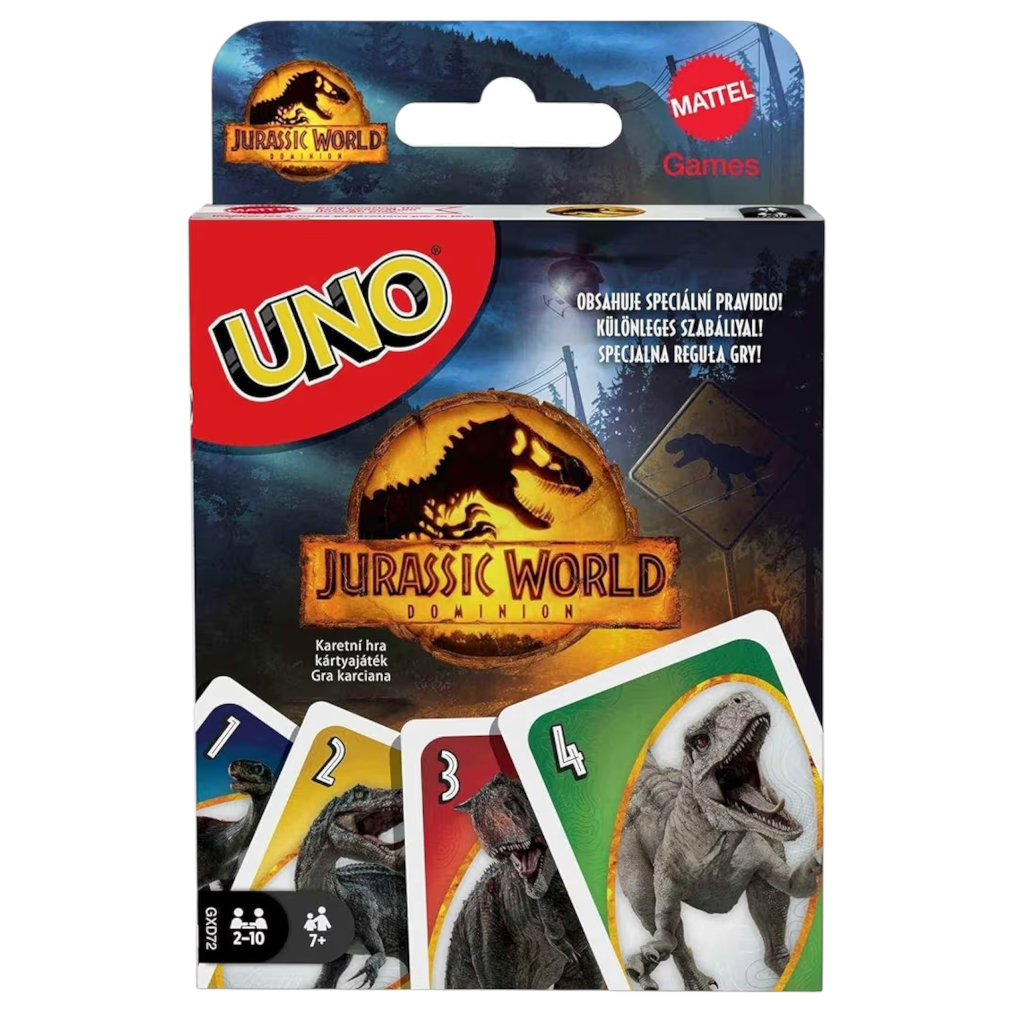 Mattel Games UNO Jurassic World Dominion GXD72 Gioco di Carte