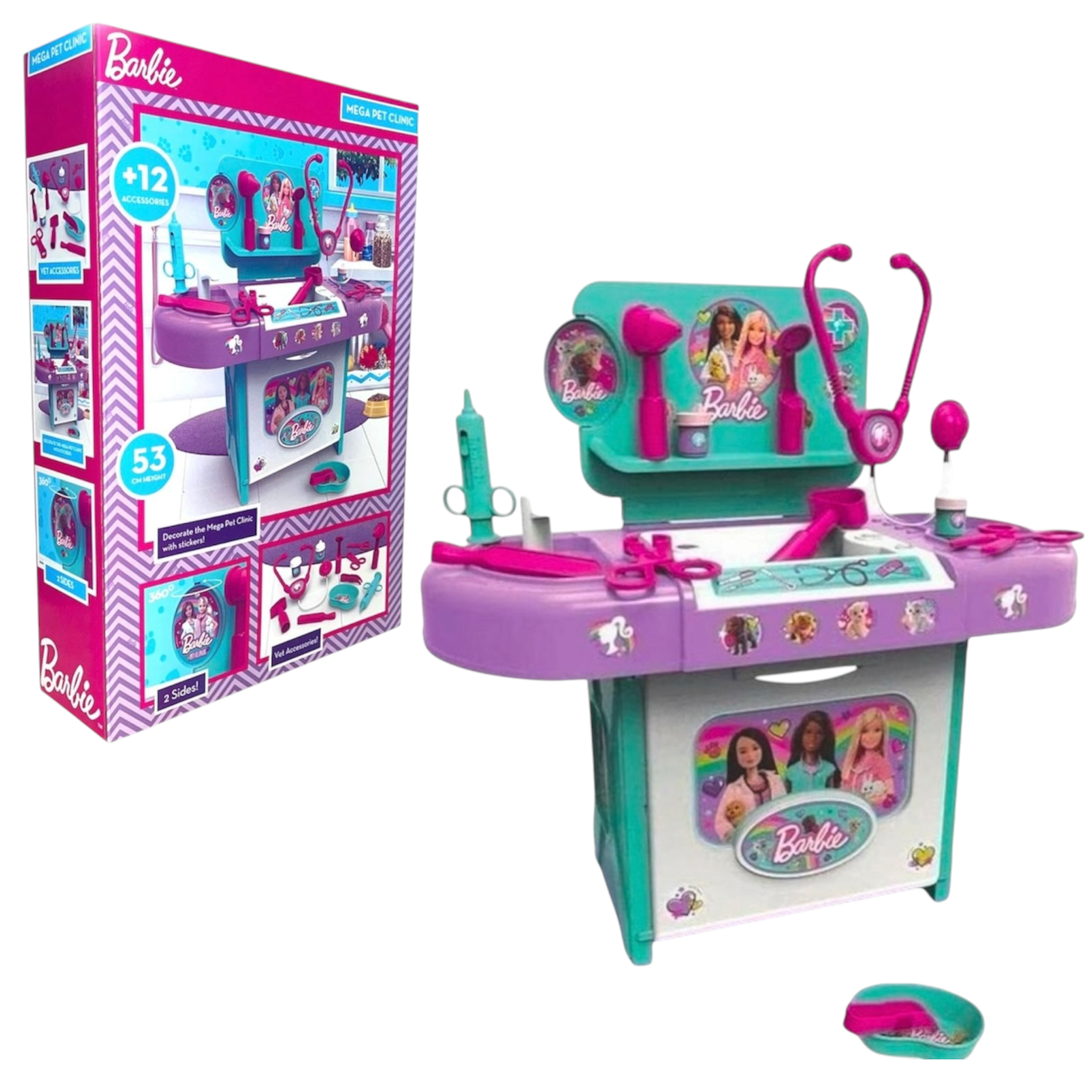 Barbie Bildo Clinica dei Cuccioli Veterinaria con 12 Accessori Inclusi Bildo