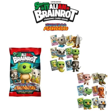 Skifidol Italian Brainrot Portachiavi 3D con Carta Promo