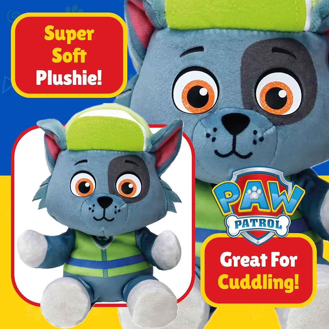 Ty Paw Patrol Rocky Floppy Plush 20cm - Soft Collectible Stuffed Toy