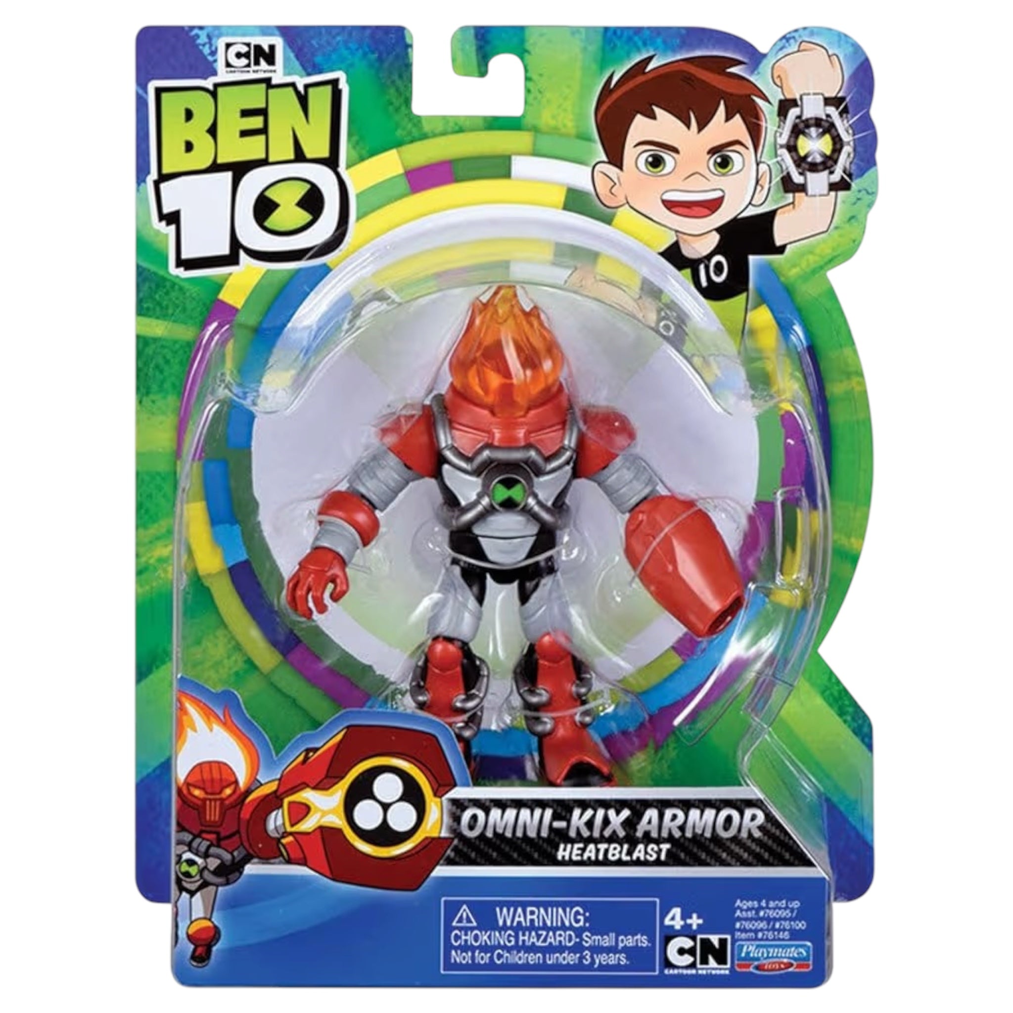 Giochi Preziosi Ben 10 Omni-Kix Armor Heatblast Personaggio Base Nuovo da Collezionare