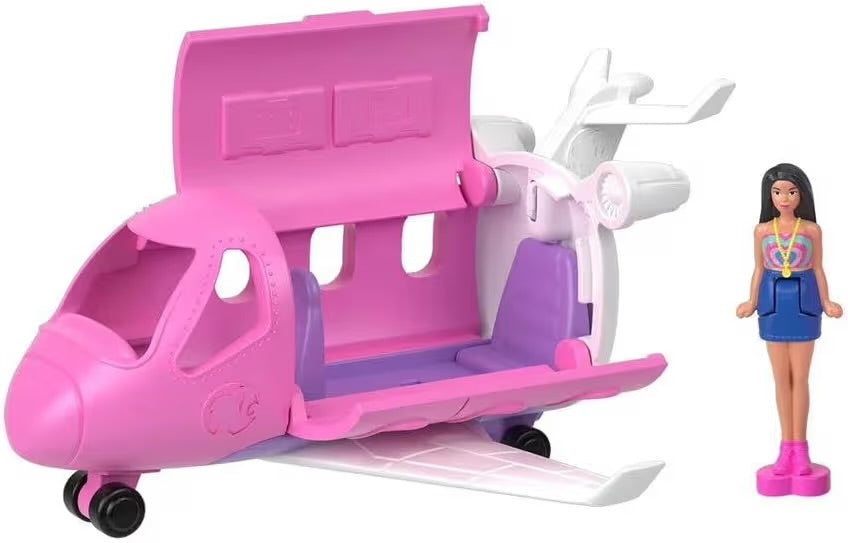 Mattel Barbie Mini BarbieLand Aereo dei Sogni HYF40 con Mini Bambola e Veicolo