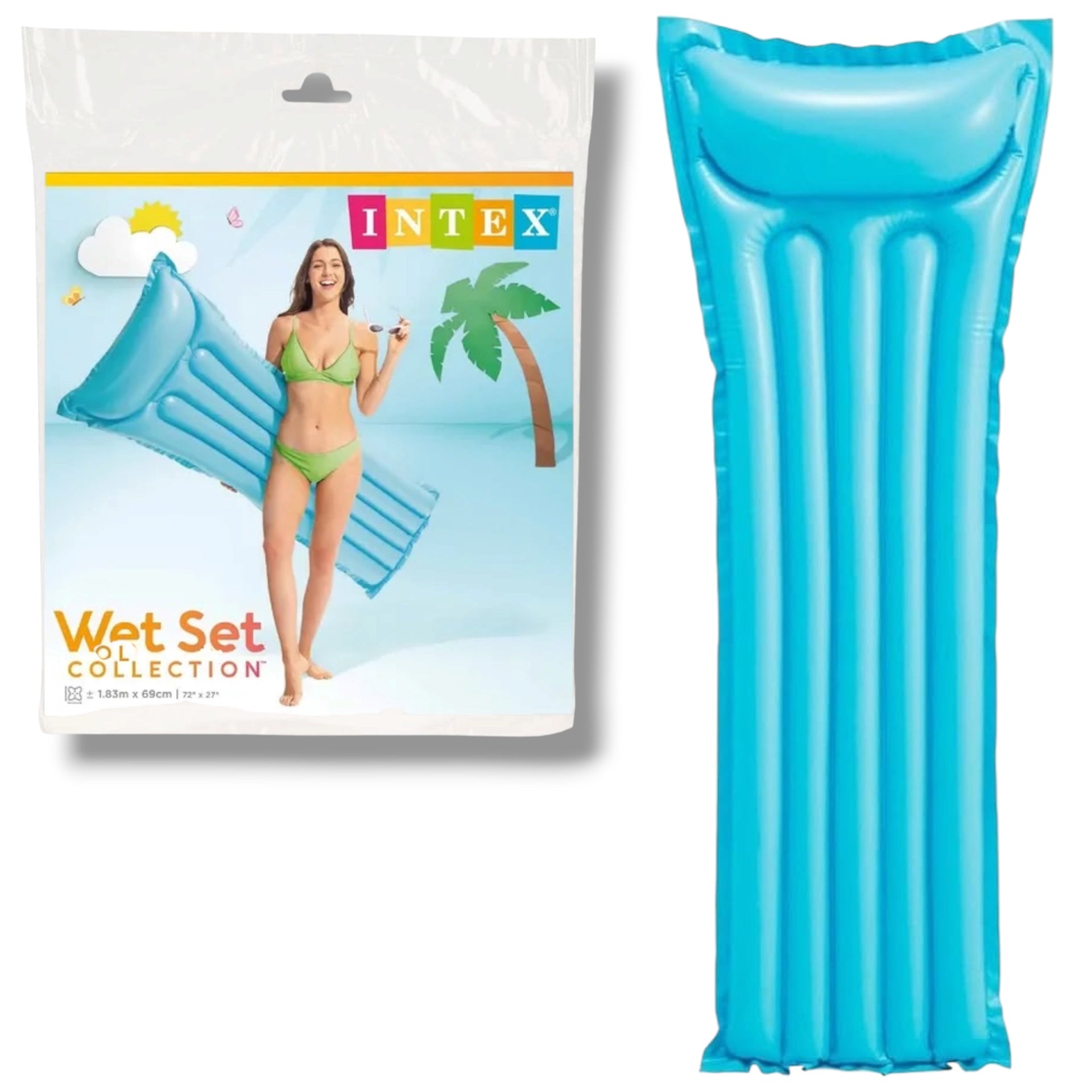 Intex Materassino Mare Celeste Vinile 183x69 cm
