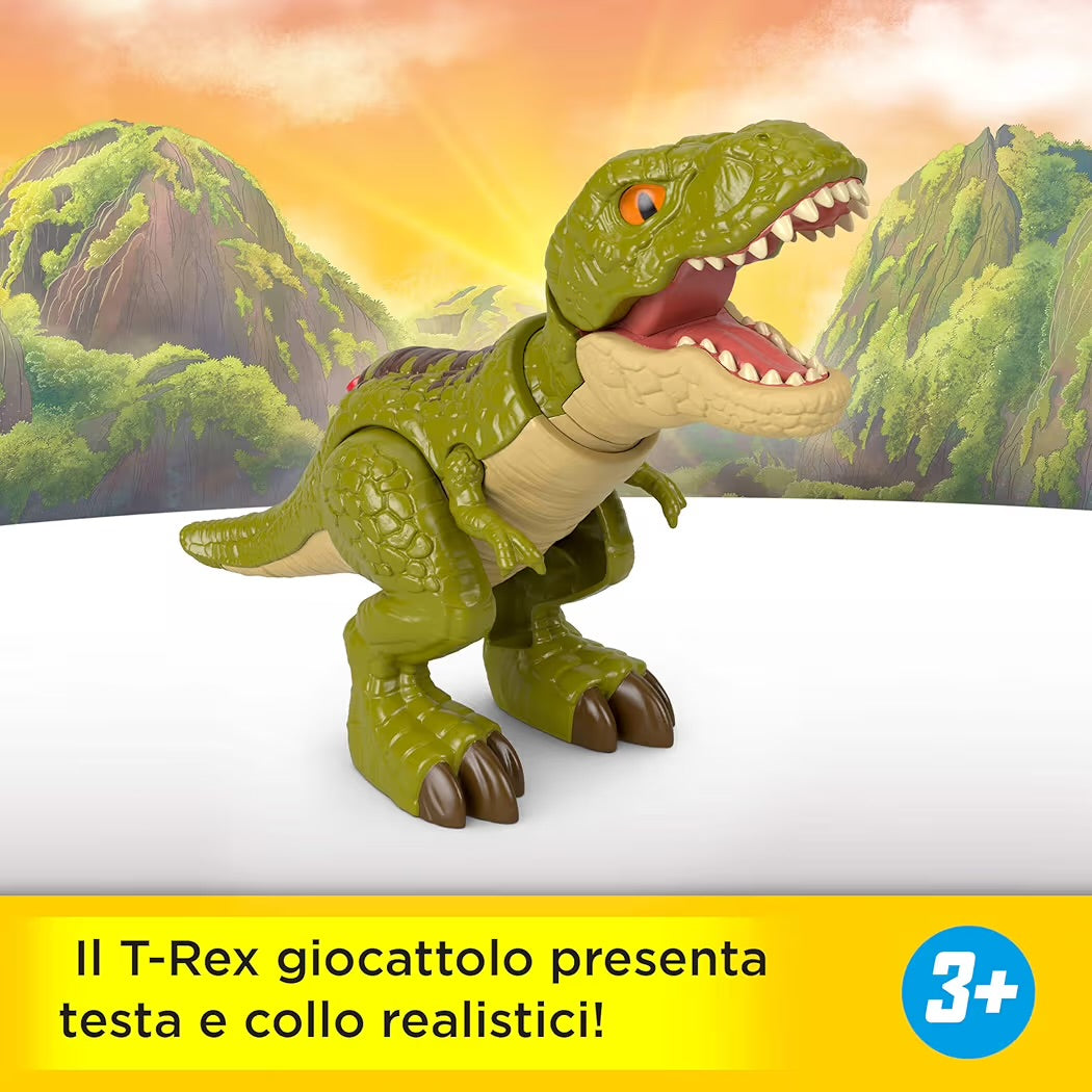 Fisher-Price Imaginext Jurassic World La Rinascita T-Rex dinosauro 20 cm