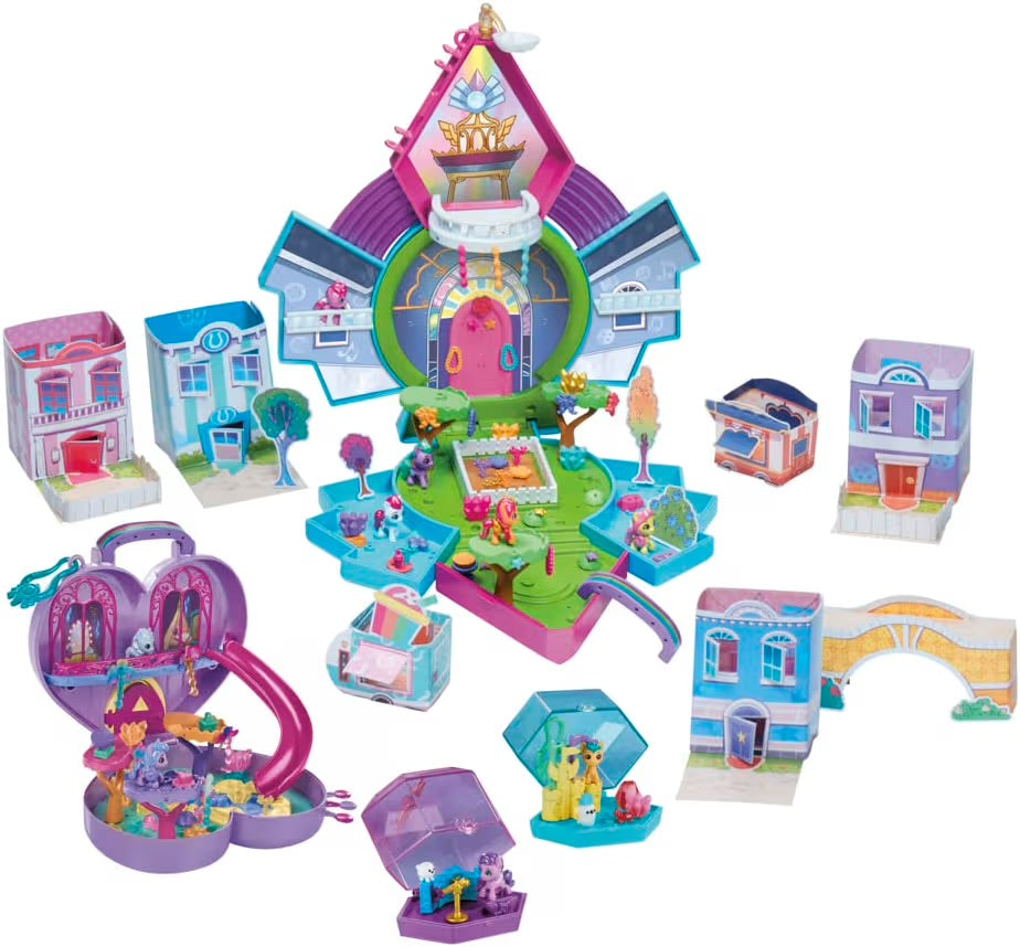 Hasbro My Little Pony Magia del Minimondo Set Mini Equestria Collection Playset Personalizzabile con oltre 120 Pezzi