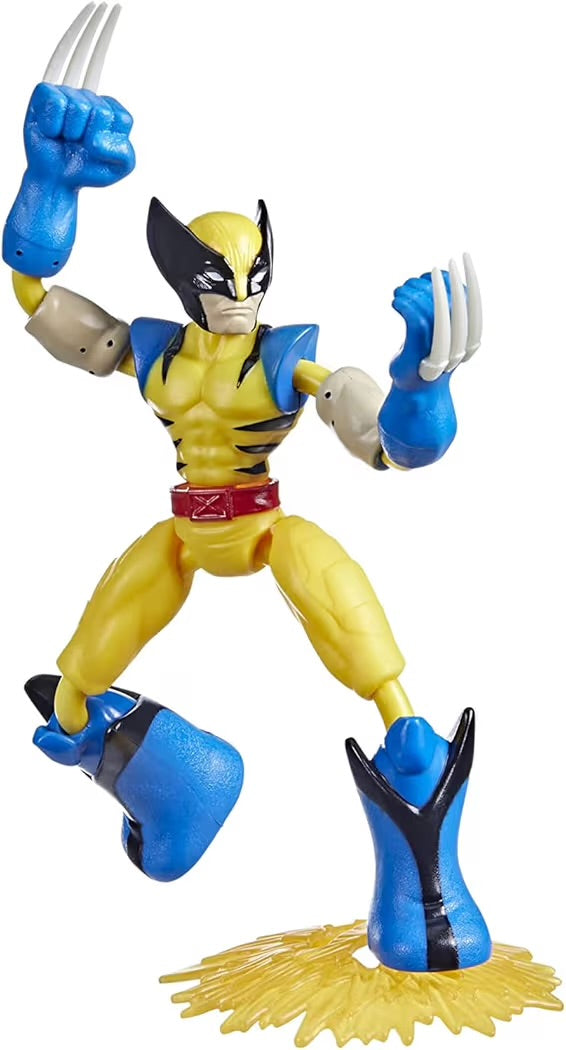 Hasbro Marvel Bend And Flex Missions Action Figure di Wolverine Fire Mission 15cm