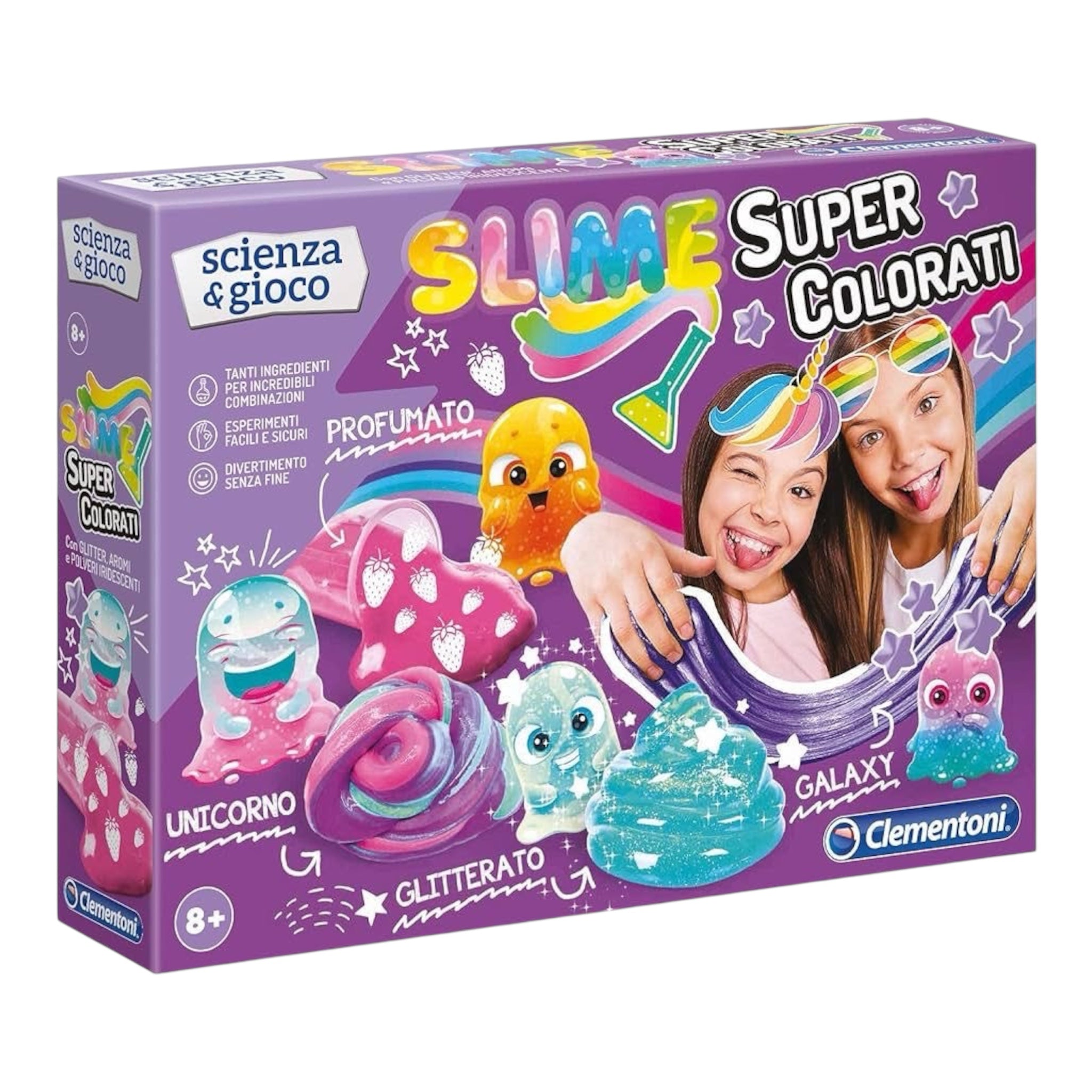 Clementoni Scienza e Gioco Slime Super Colorati Gioco da 8+ Anni