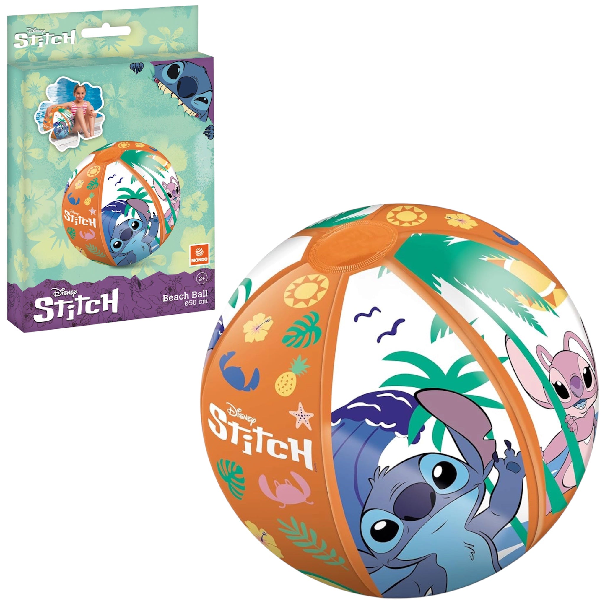 Mondo DISNEY STITCH Palla gonfiabile 50 cm per bambini a partire dai 2 anni
