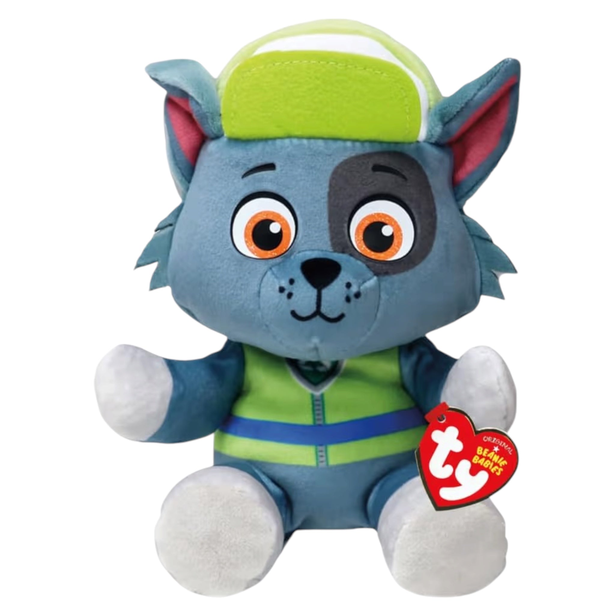 Ty Paw Patrol Rocky Floppy Plush 20cm - Soft Collectible Stuffed Toy