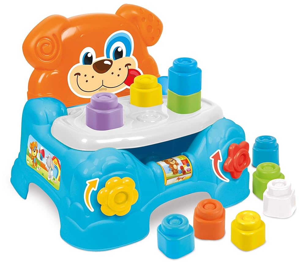 Clementoni Soft Clemmy - Poltroncina Cagnolino Porta Mattoncini