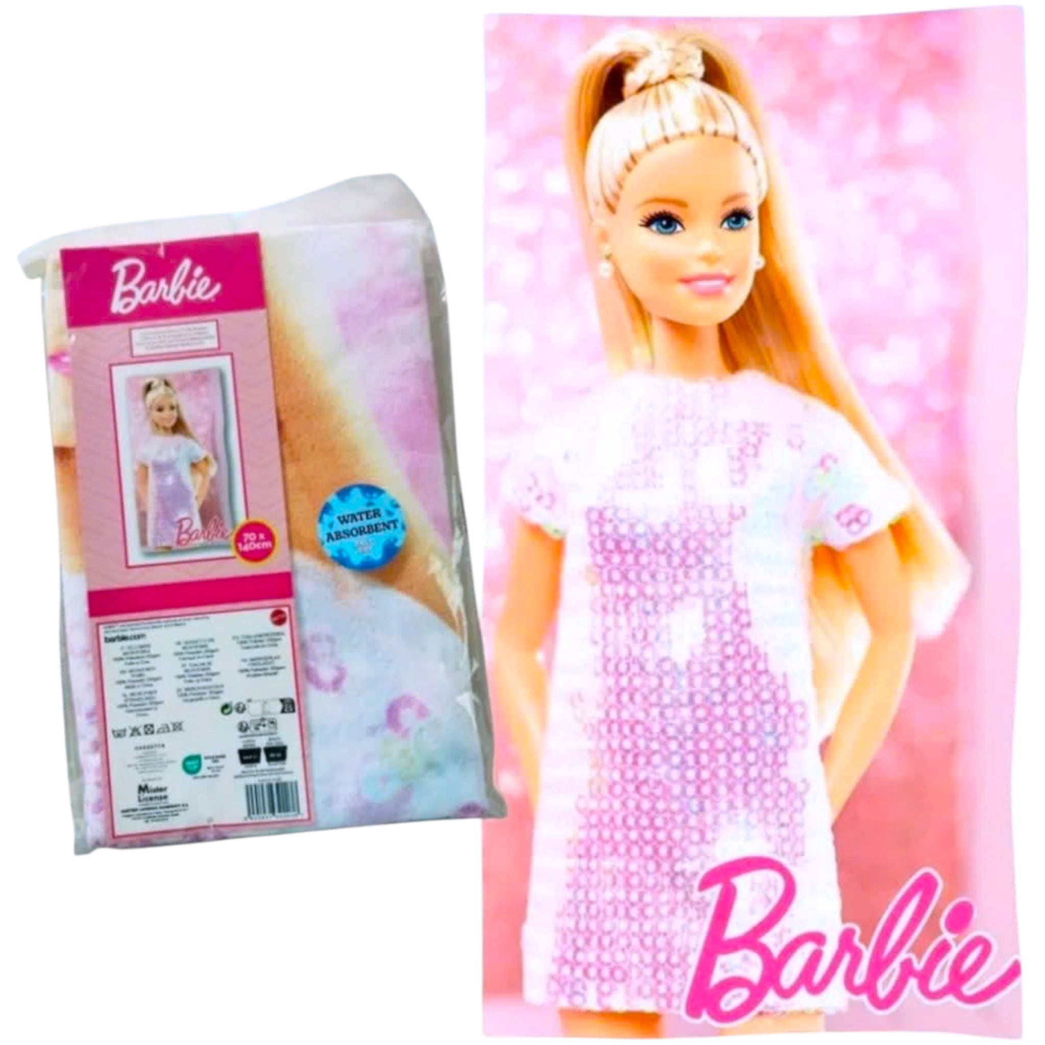 Barbie Telo Mare 70x140cm n microfibra