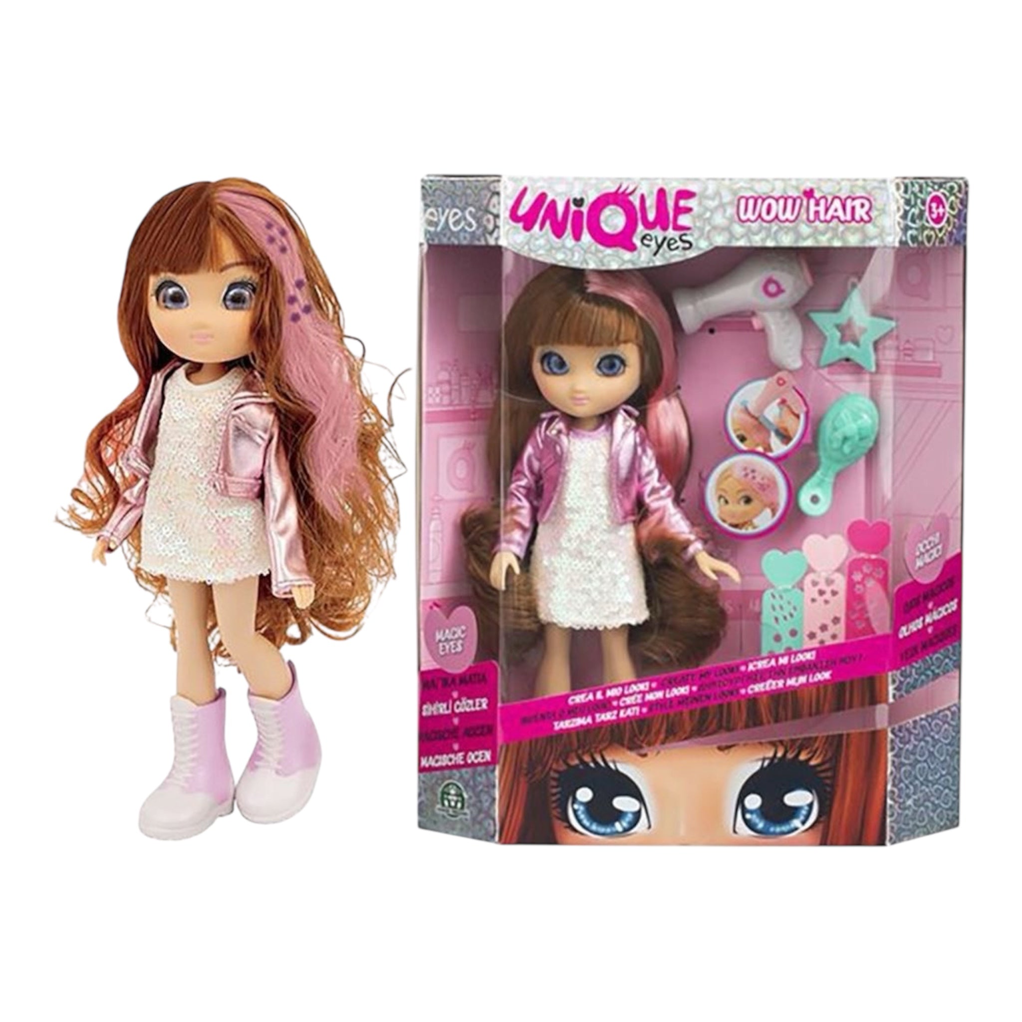 Unique eyes Bambola 25cm 3+ Anni