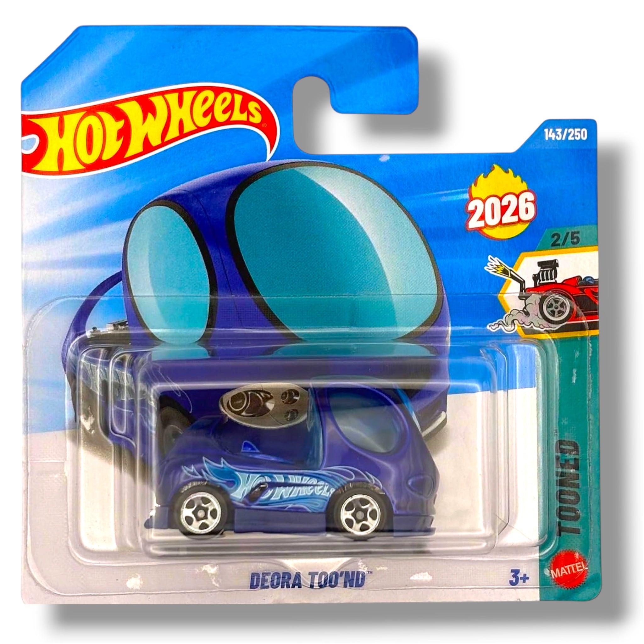 Hot Wheels Deora Too'nd Tooned 2/5 Short Card Blu metallizzato (143/250) 1:64