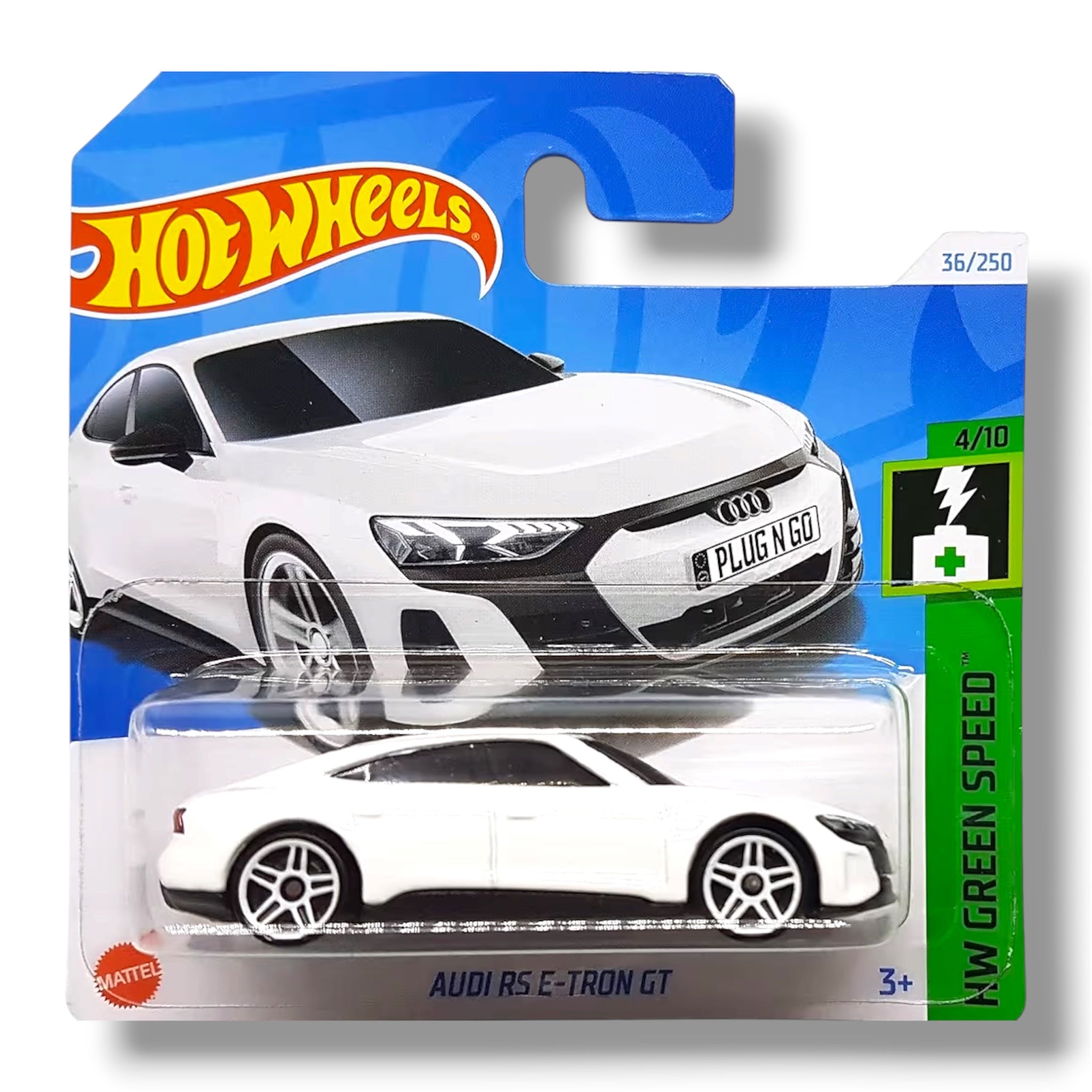 Mattel Hot Wheels Audi RS E-Tron GT HW Green Speed 4/10 HTB81 Short Card White
