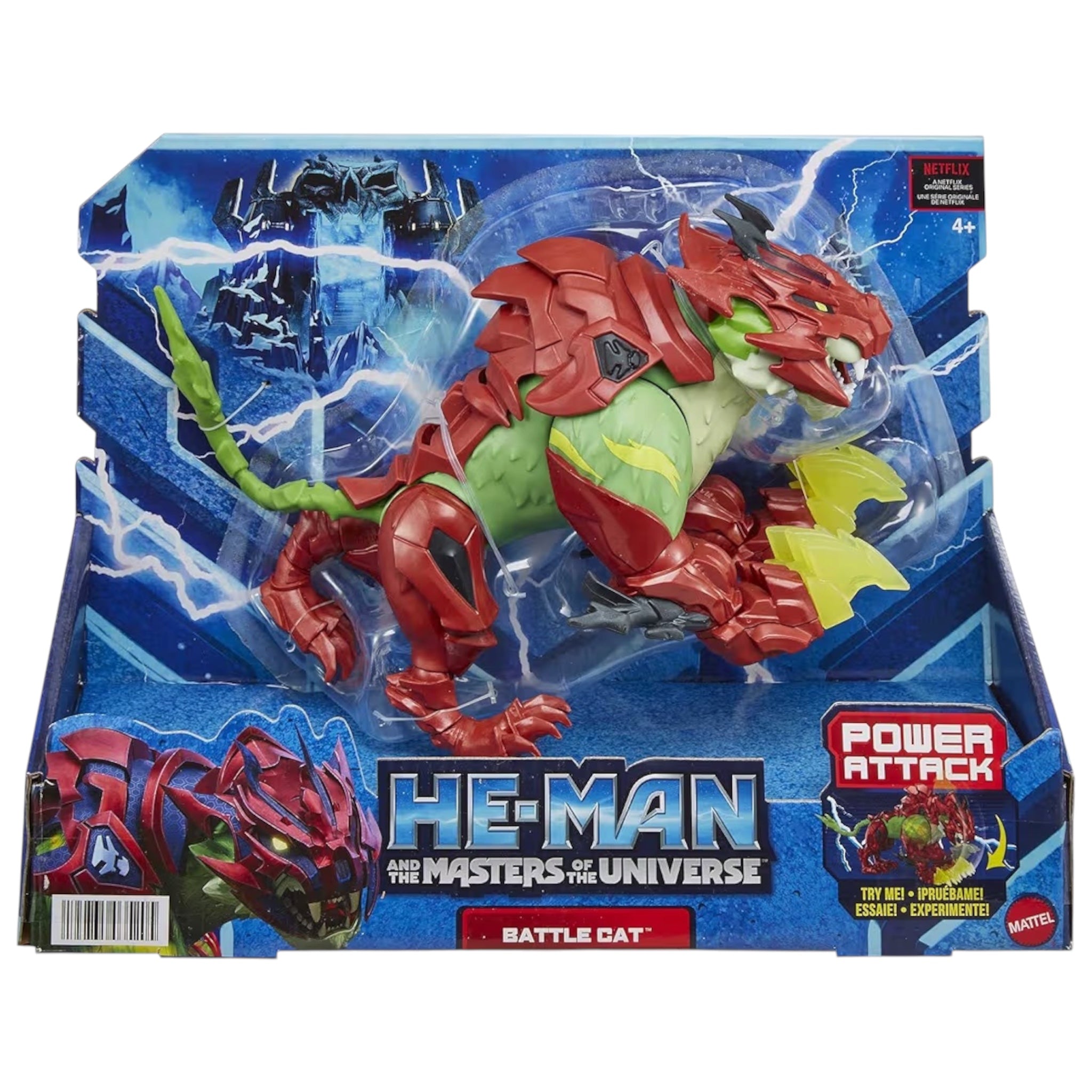 Mattel He-Man Action figure di Masters of the Universe Battle Cat basate sulla serie animata per il gioco, personaggi articolati