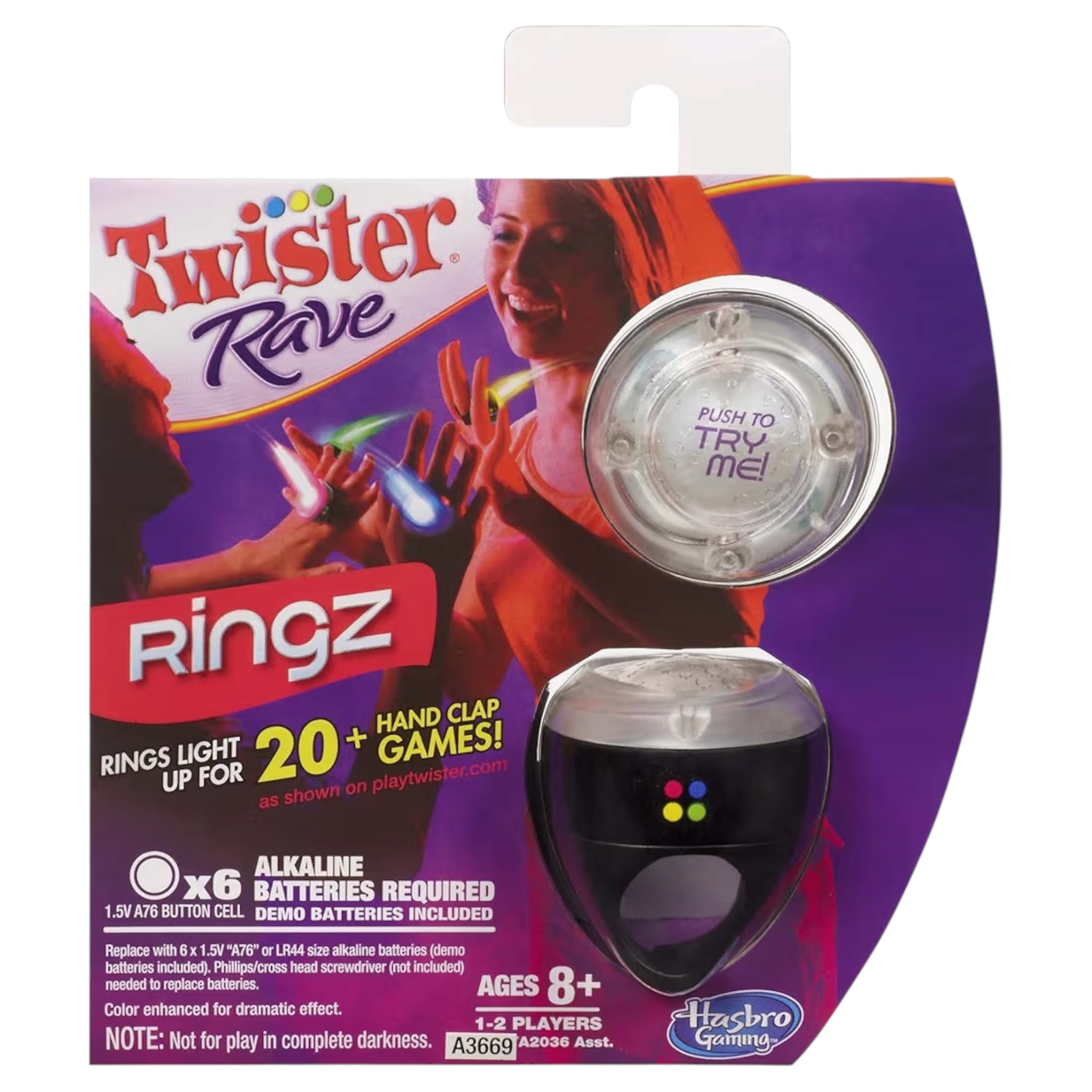 Hasbro gioco musicale Twister Rave Ringz