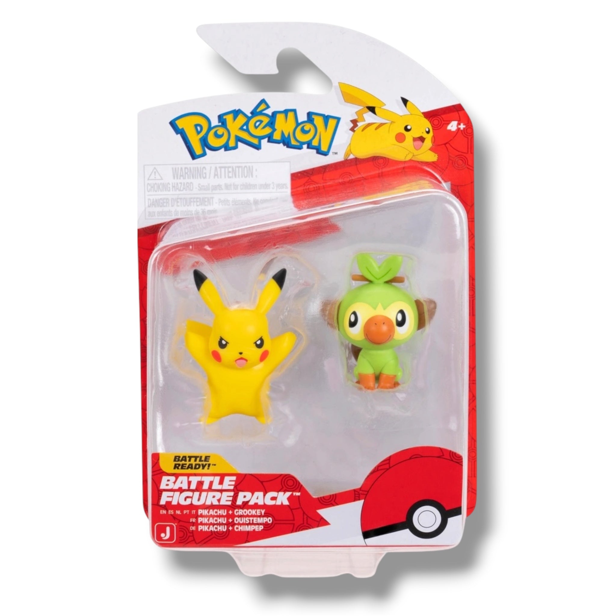 Pokémon Battle Figure personaggi da 5 cm Pikachu e Grookey Confezione da 2 action figure