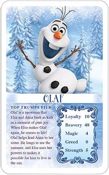 Top Trumps Minis Card Game Disney Forzen mazzo di carte Who is the most magical?
