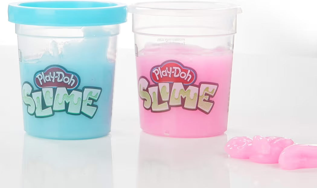 Hasbro Play-Doh Charlie Masticone Playset con 2 Slime Rosa e Blu