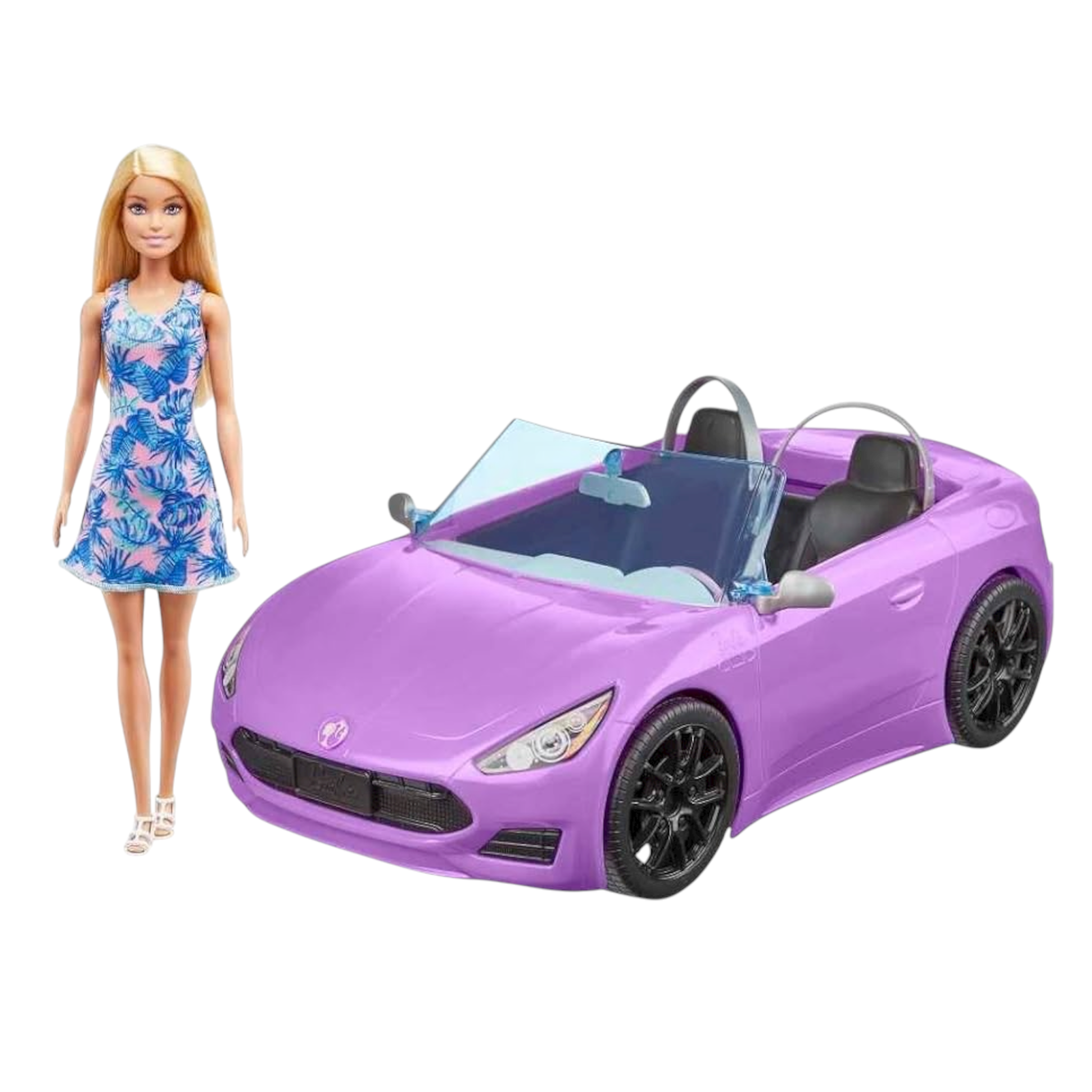 Barbie - Bambola e auto cabriolet viola