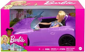 Barbie - Bambola e auto cabriolet viola